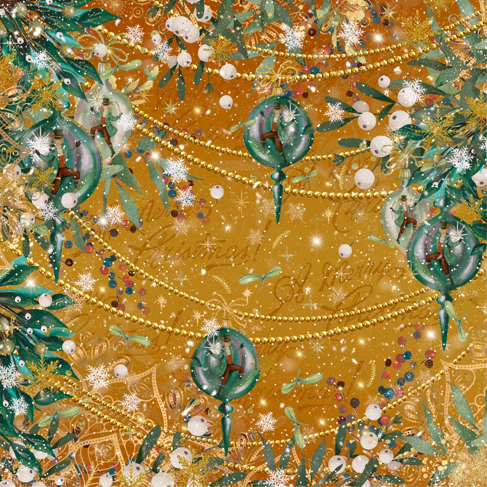 Crafters Companion 12 DAYS OF CHRISTMAS 12X12" Multi-Sheet Paper Pad 36pc