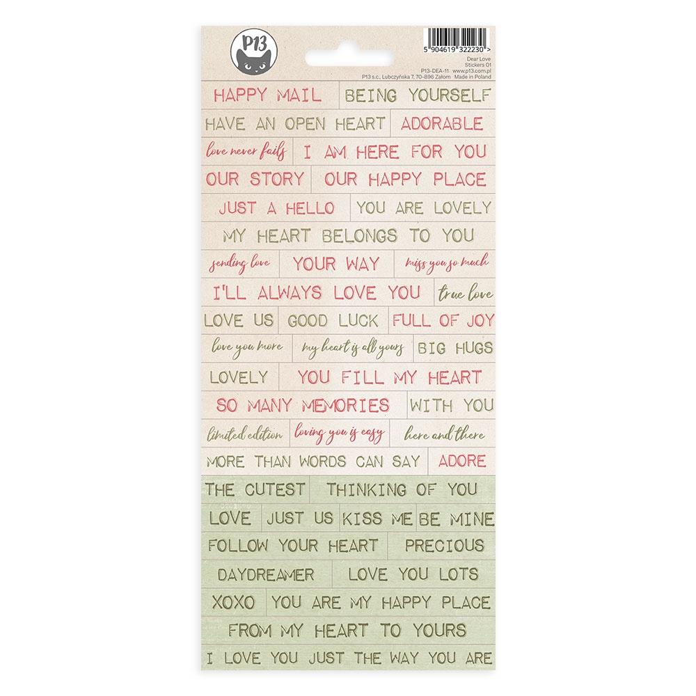 P13 DEAR LOVE Stickers