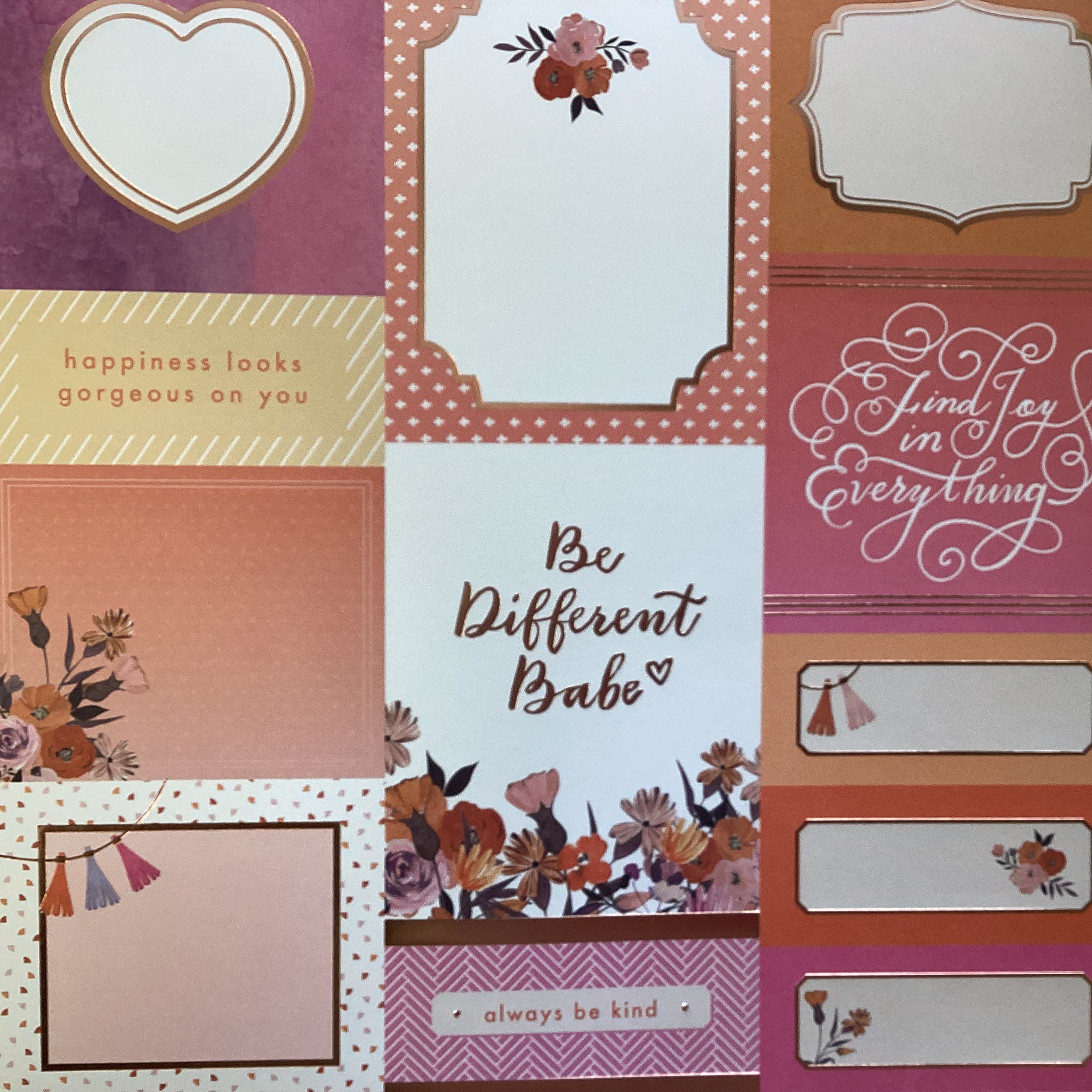 Recollections WARM LUXURY Foil 12"X12" Scrapbook Paper Pad 48 Sheets Scrapbooksrus