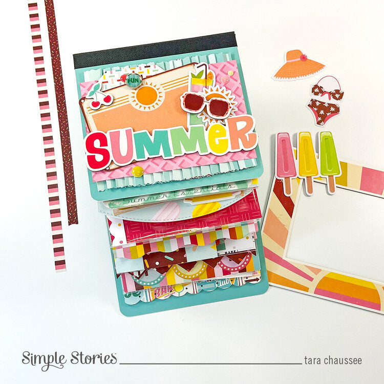 Simple Stories RETRO SUMMER 12"X12" Collection Kit 104pc