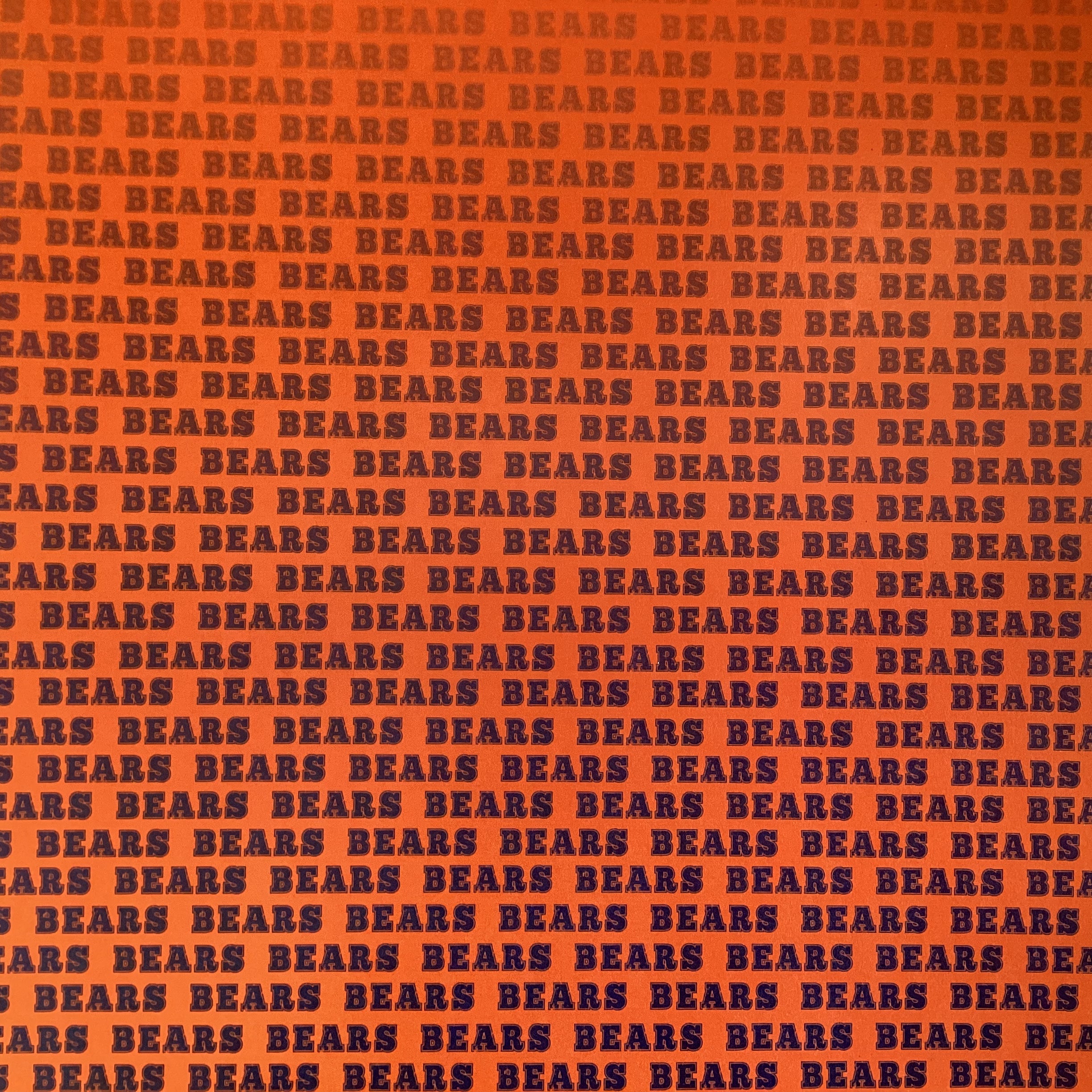 BEARS FAN FOOTBALL KIT 12"X12" Scrapbook Paper 8 Sheets