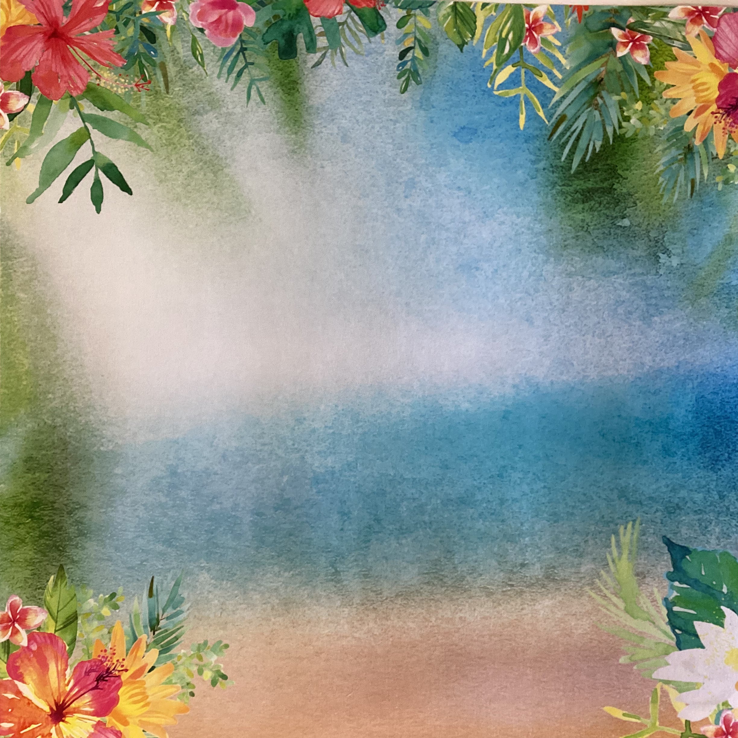 Scrapbook Customs TURKS & CAICOS Getaway 12"X12" Tropical Paper Pack