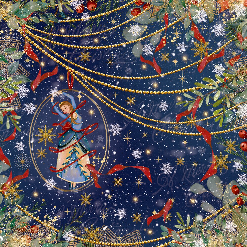 Crafters Companion 12 DAYS OF CHRISTMAS 12X12" Multi-Sheet Paper Pad 36pc