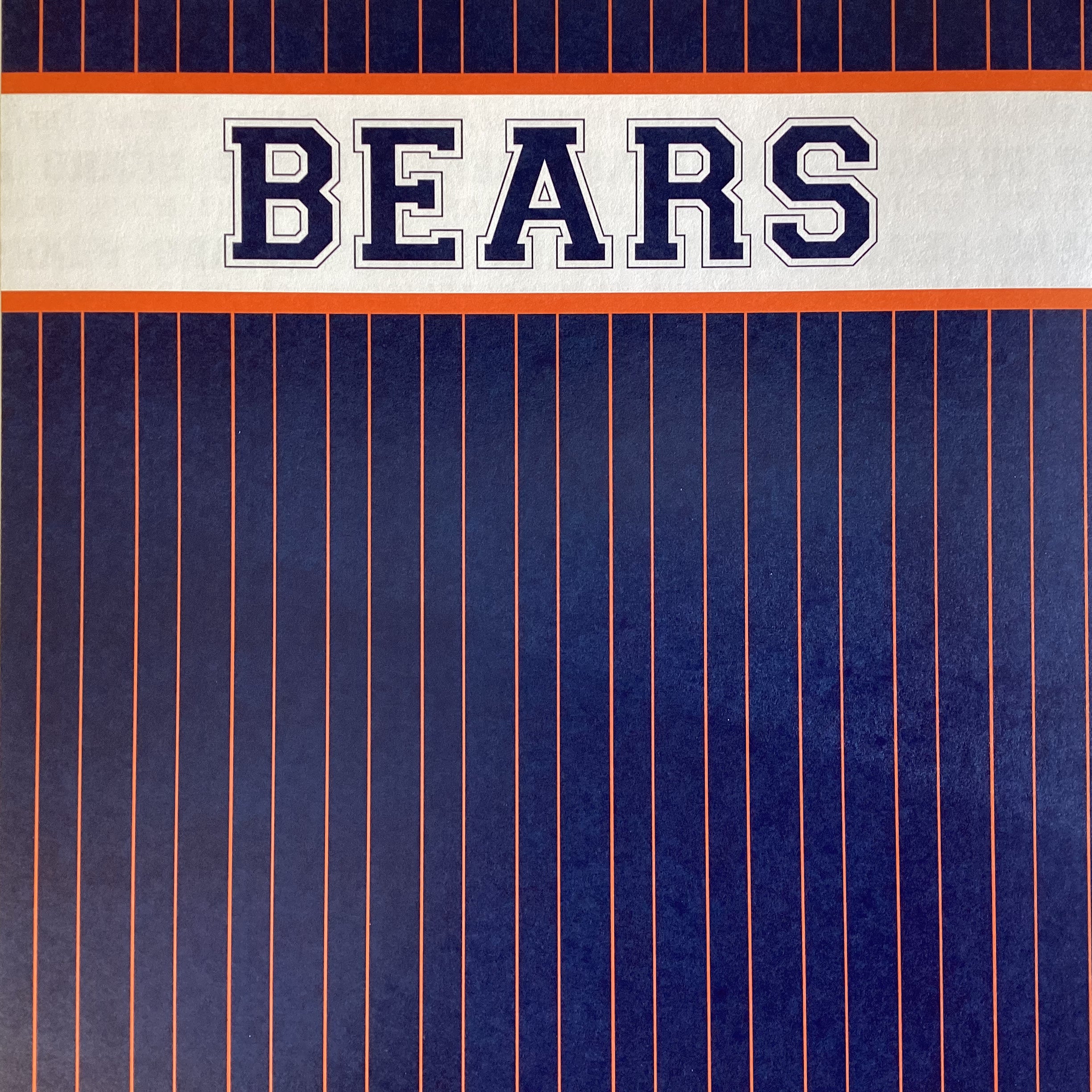 BEARS PRIDE FOOTBALL KIT 12"X12" Scrapbook Paper 8 Sheets