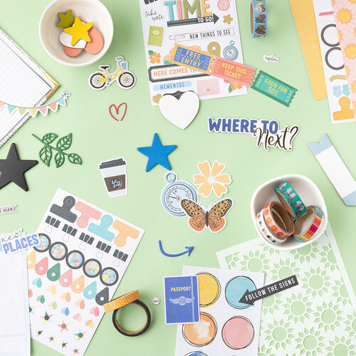 Vicki Boutin WHERE TO NEXT Little Getaway Stencils Set 3pc