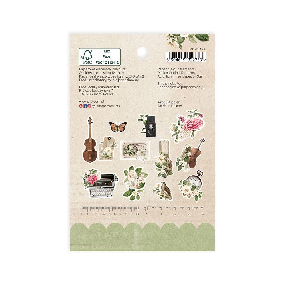 P13 DEAR LOVE Ephemera Bits & Pieces 12pc
