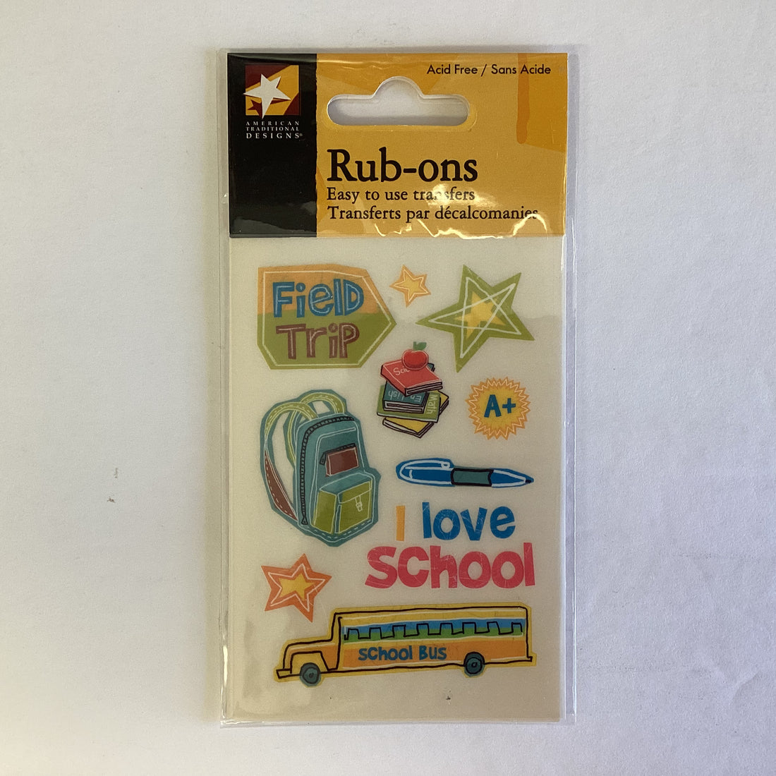 American Traditional GRADE SCHOOL MINI Rub-ons