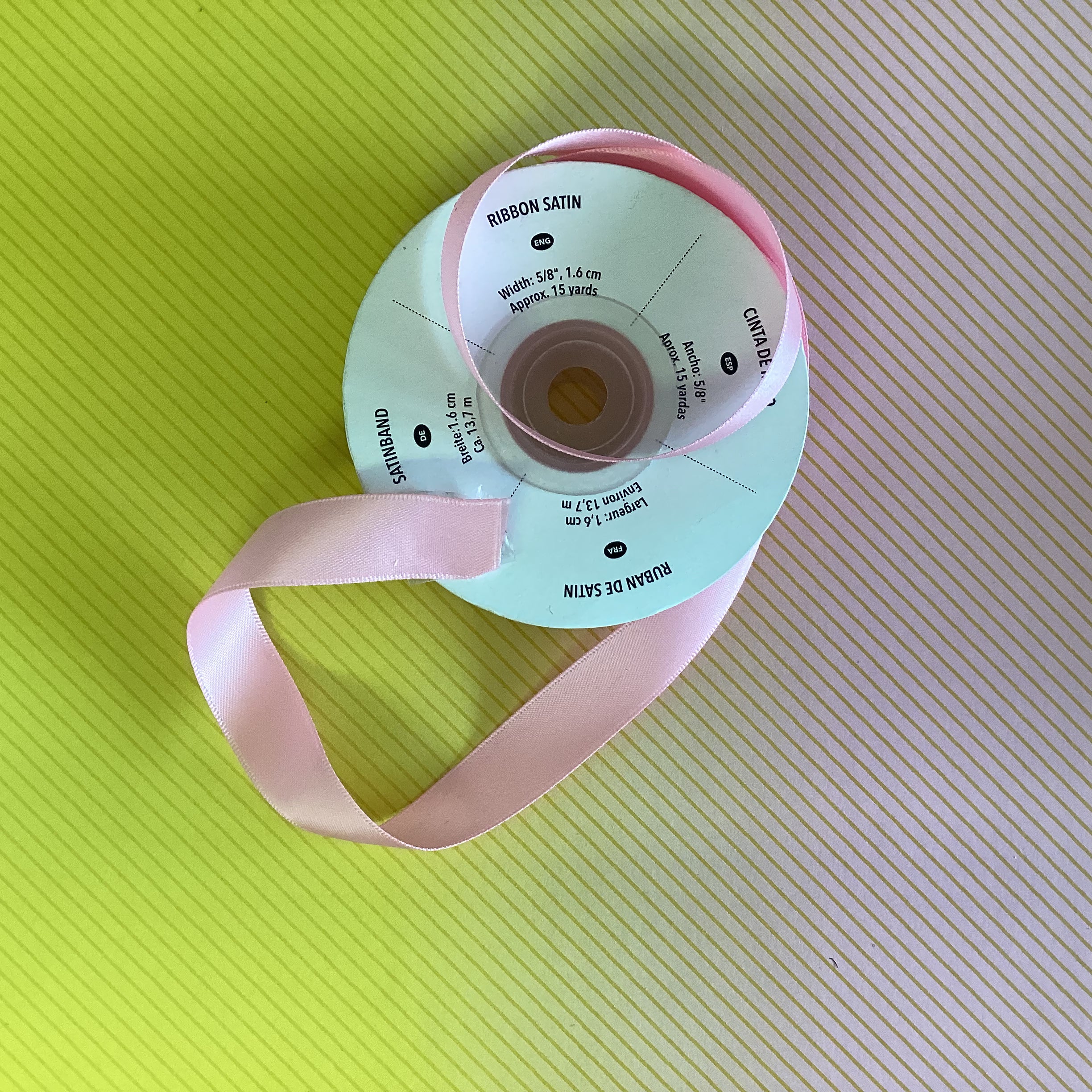 Stampin Up Ribbon 1 yard 5/8" wide SATIN