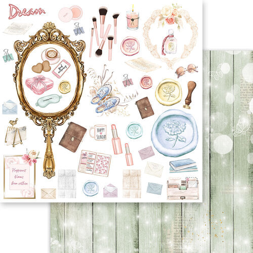 Asuka Studio DUSTY ROSE 12”X12” Scrapbook Paper Pack Scrapbooksrus Store