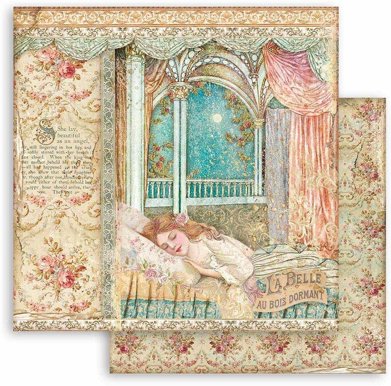 Stamperia SLEEPING BEAUTY 12"X12" Paper Pad