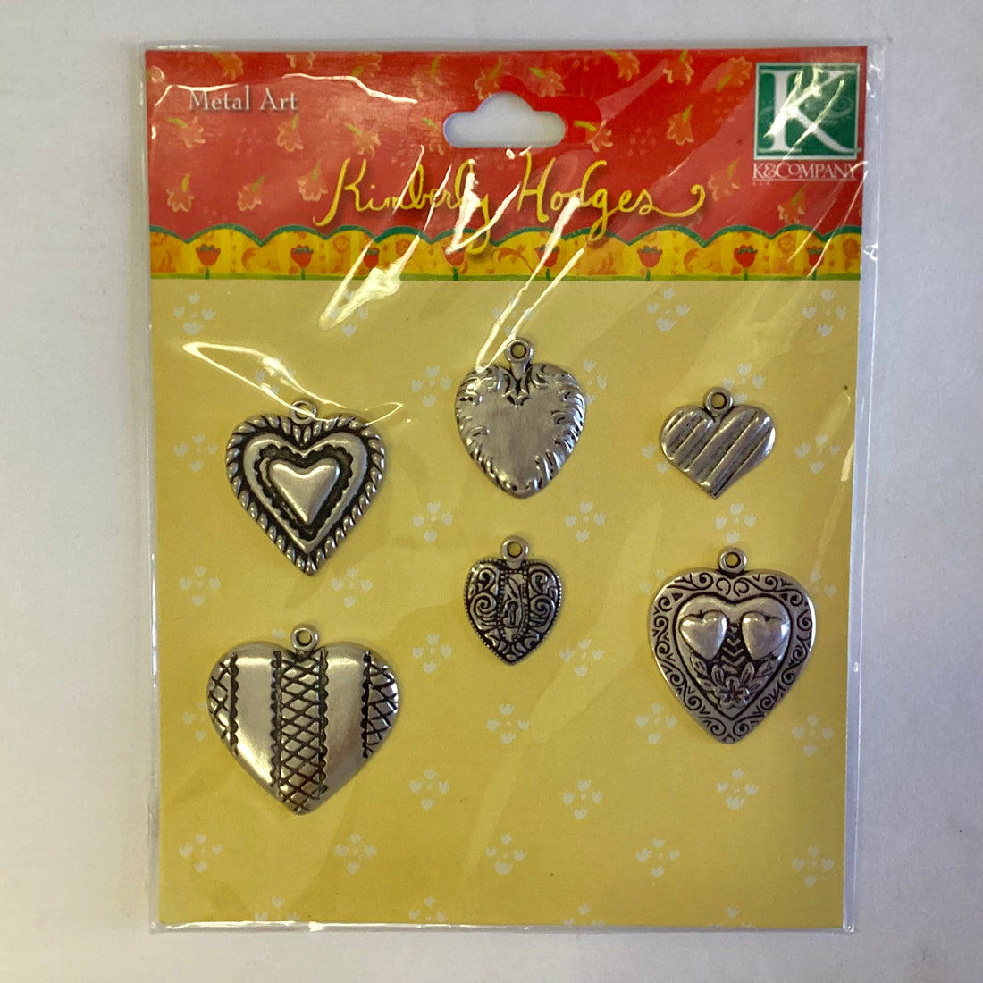 K & Company Kimberly Hodges METAL ART CHARMS 6pc