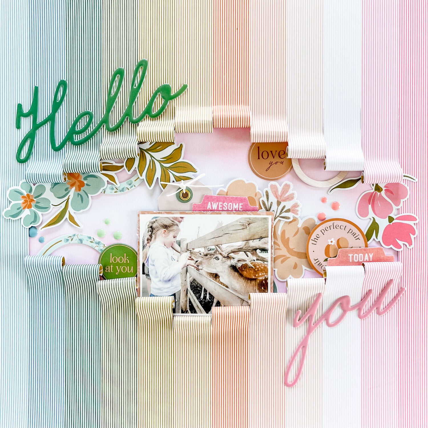 Pinkfresh Studio LOVELY BLOOMS PUFFY PHRASES 15pc