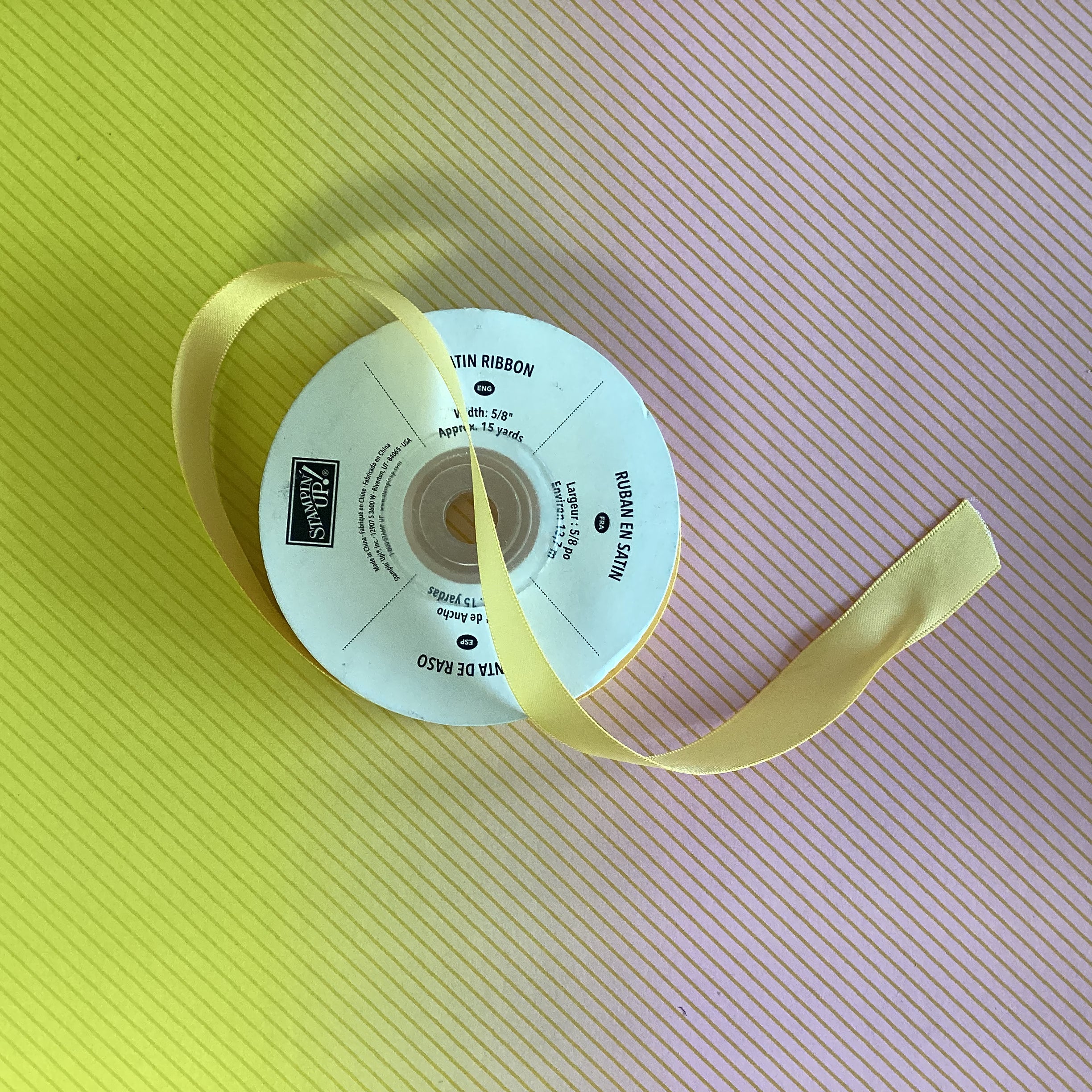 Stampin Up Ribbon 1 yard 5/8" wide SATIN