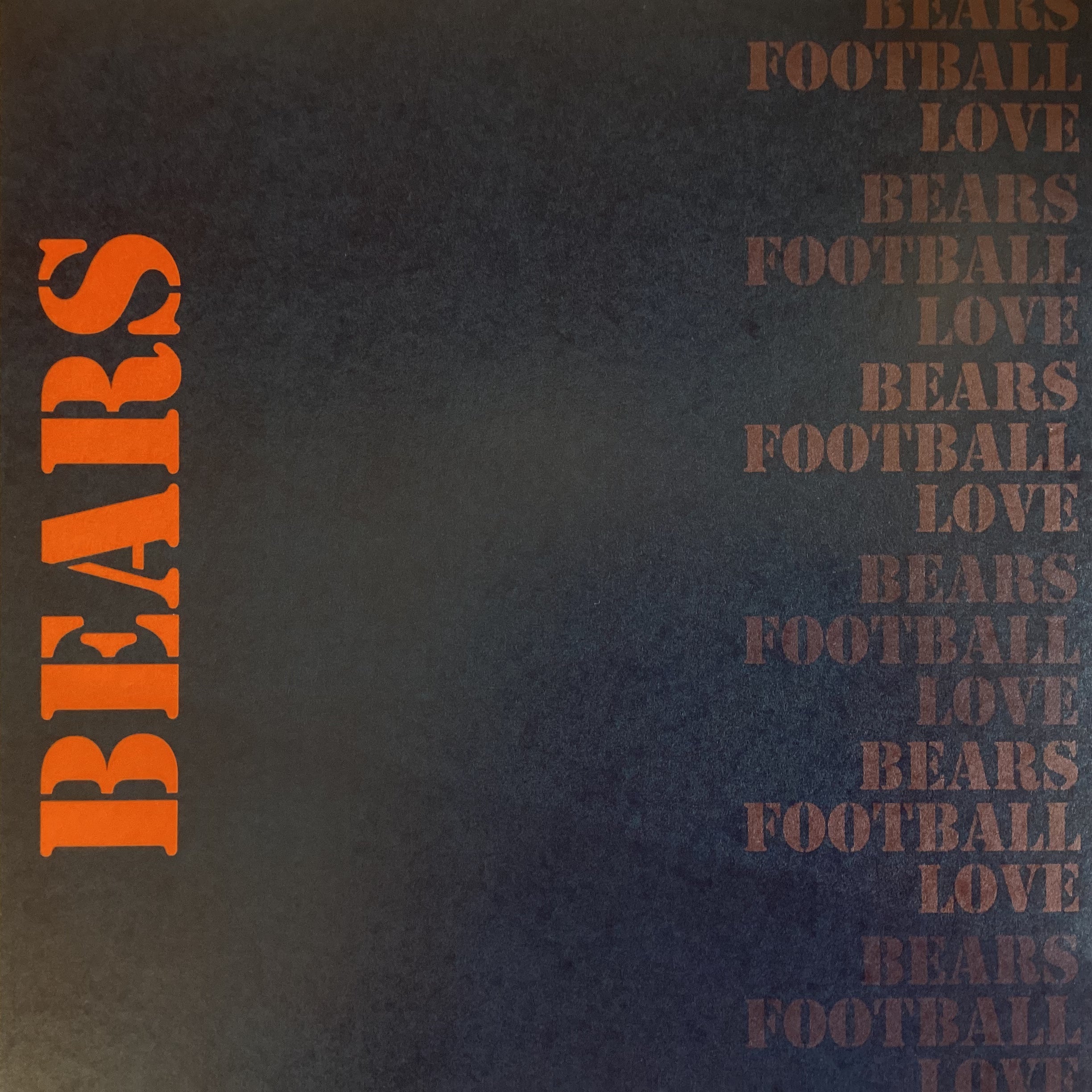 BEARS PRIDE FOOTBALL KIT 12"X12" Scrapbook Paper 8 Sheets