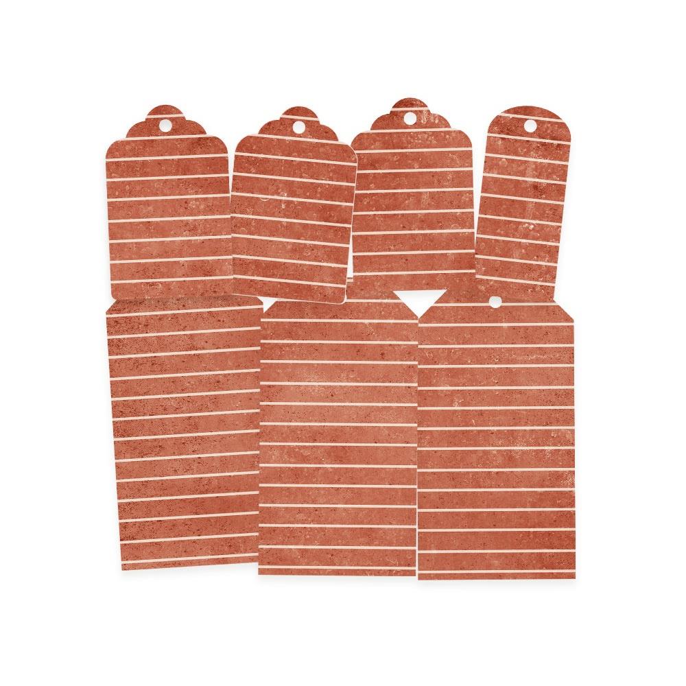P13 SEA LA VIE Decorative Tags Ocean Coral 7pc