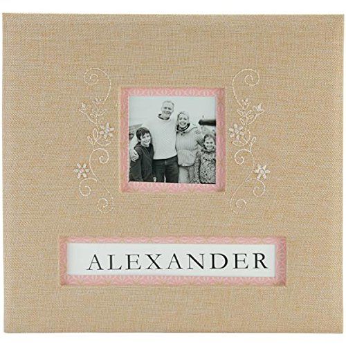 K&Company BURLAP FABRIC Frame A Name 12"X12" Scrapbook Album Scrapbooksrus