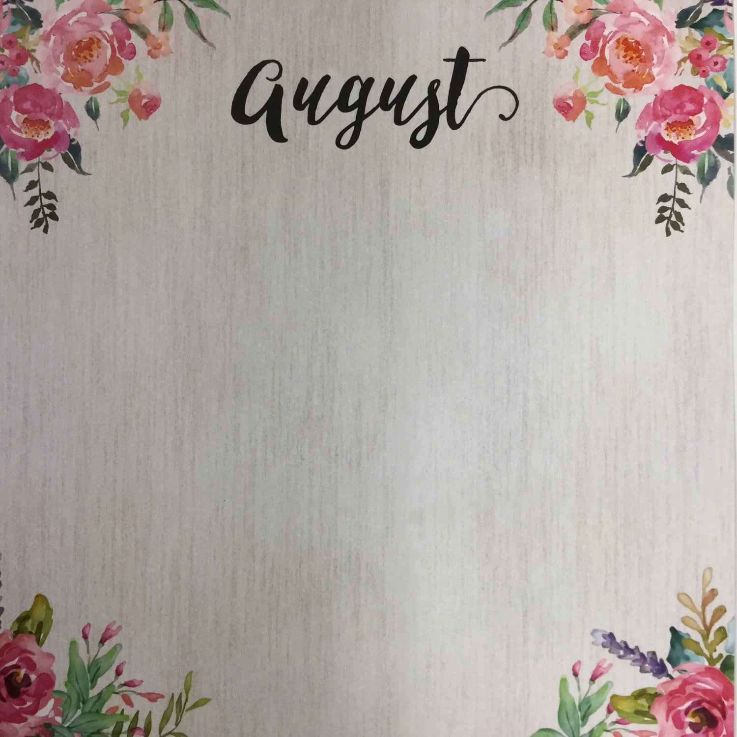 AUGUST MEMORIES Scrapbook Customs Kit 2pc