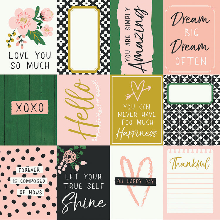 Kaisercraft FLEUR 12"X12" Scrapbook Paper Kit 11pc
