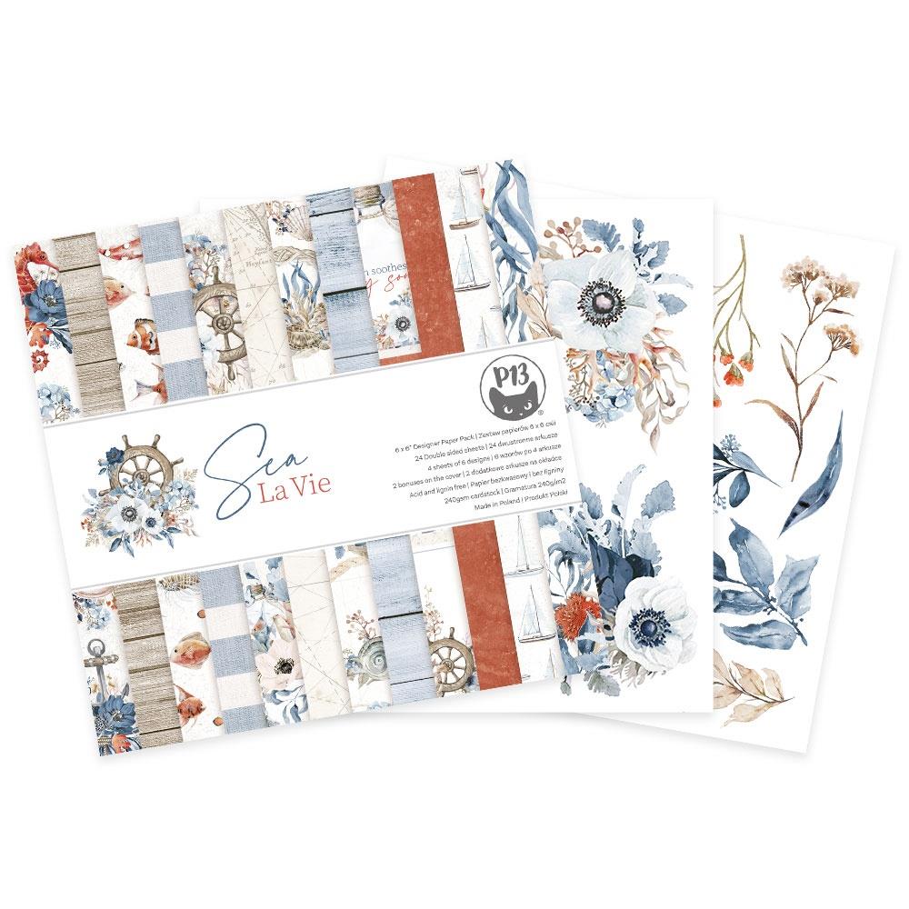 P13 SEA LA VIE 6"X6" PAPER PACK Scrapbook Pad