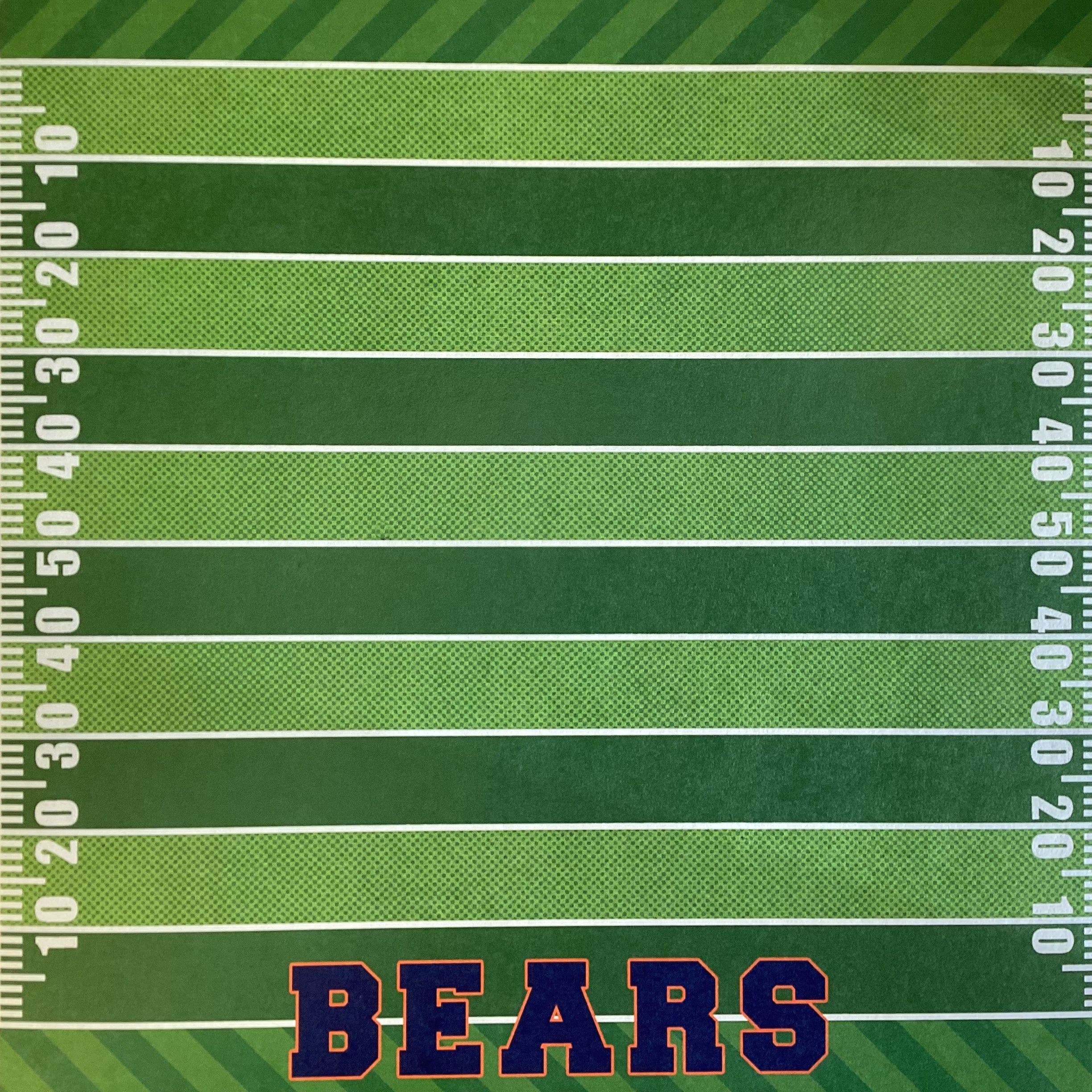 BEARS PRIDE FOOTBALL KIT 12"X12" Scrapbook Paper 8 Sheets