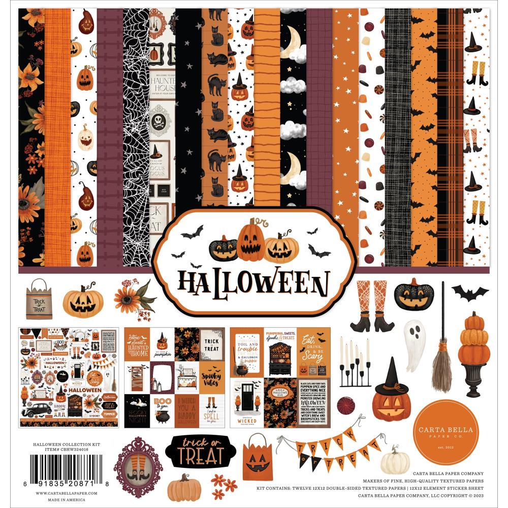 Carta Bella HALLOWEEN 12"x12" Collection Kit