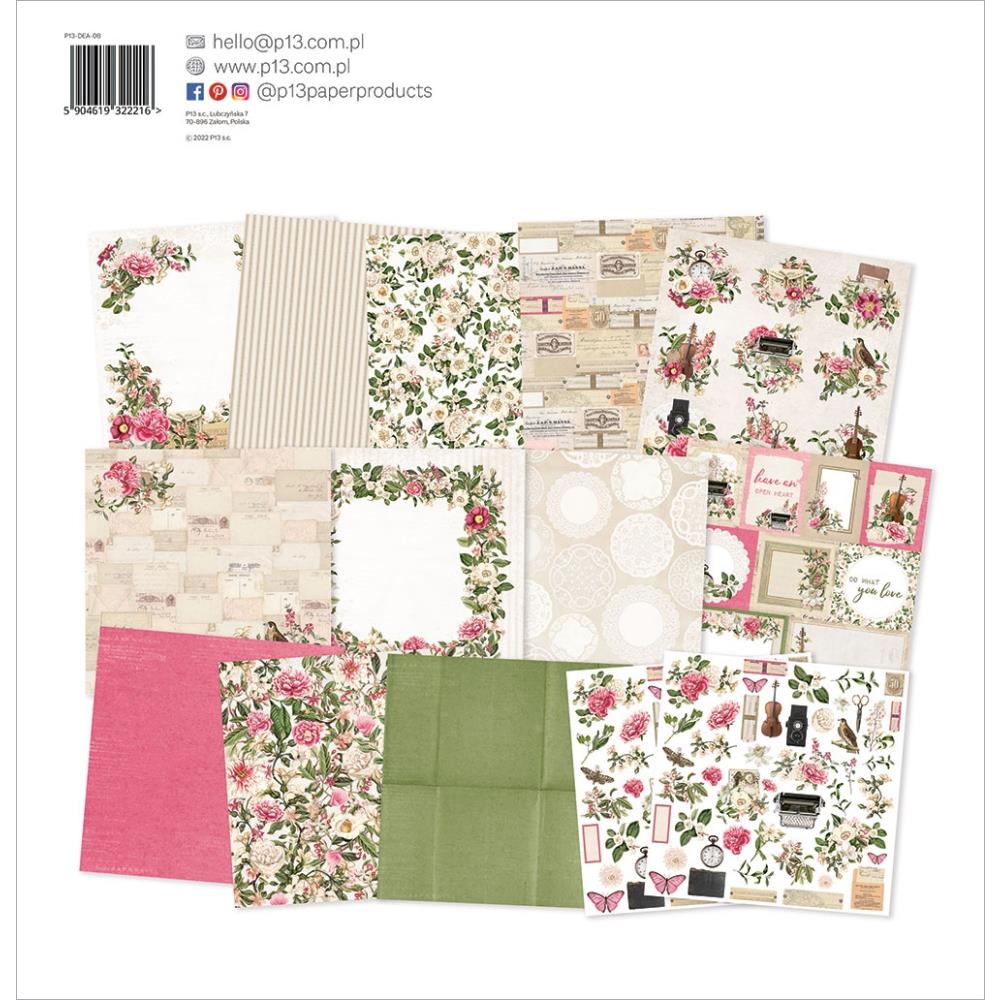 P13 DEAR LOVE 12"X12" PAPER PACK Scrapbook Pad