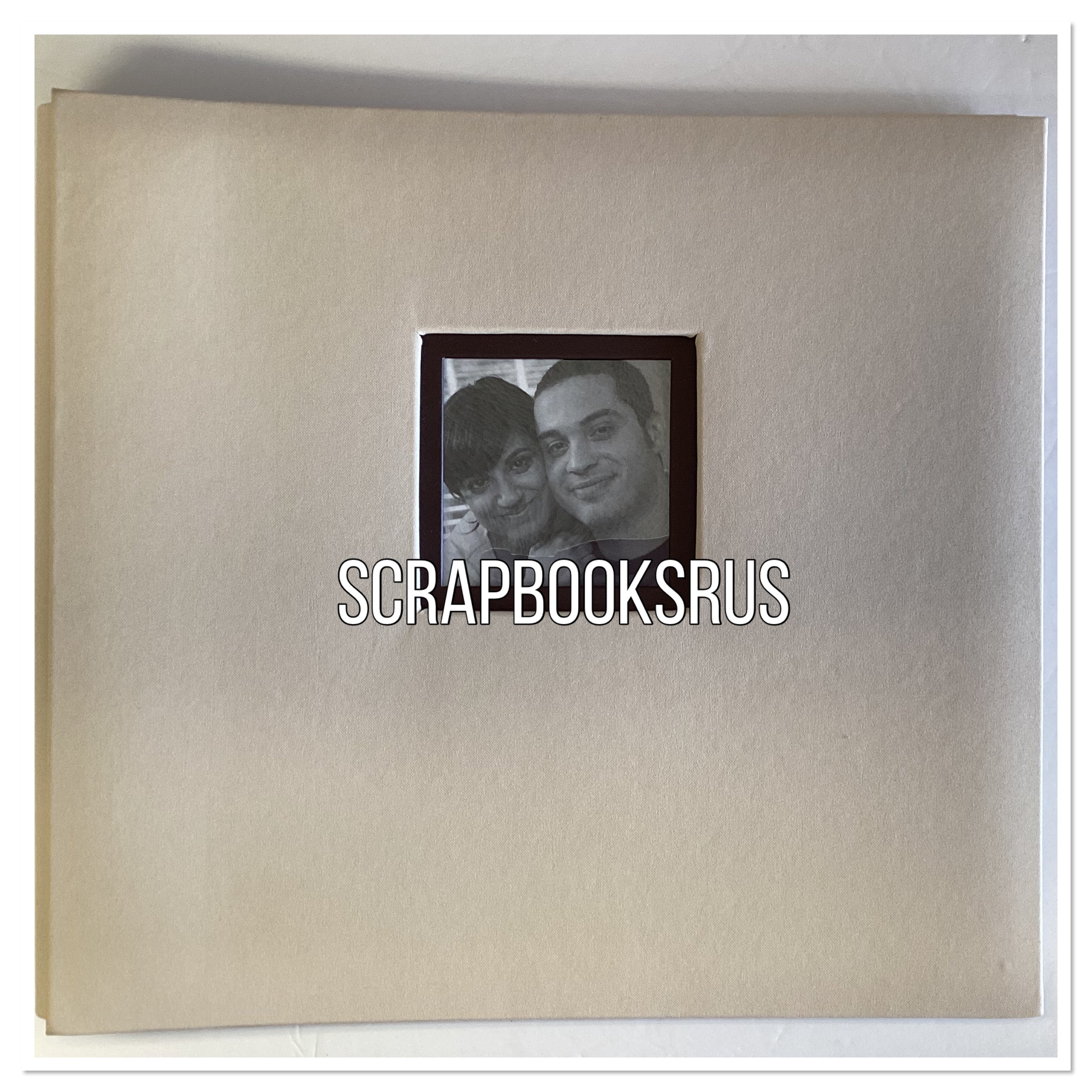 K&Company CAMEL FABRIC Window 12"X12" Scrapbook Album