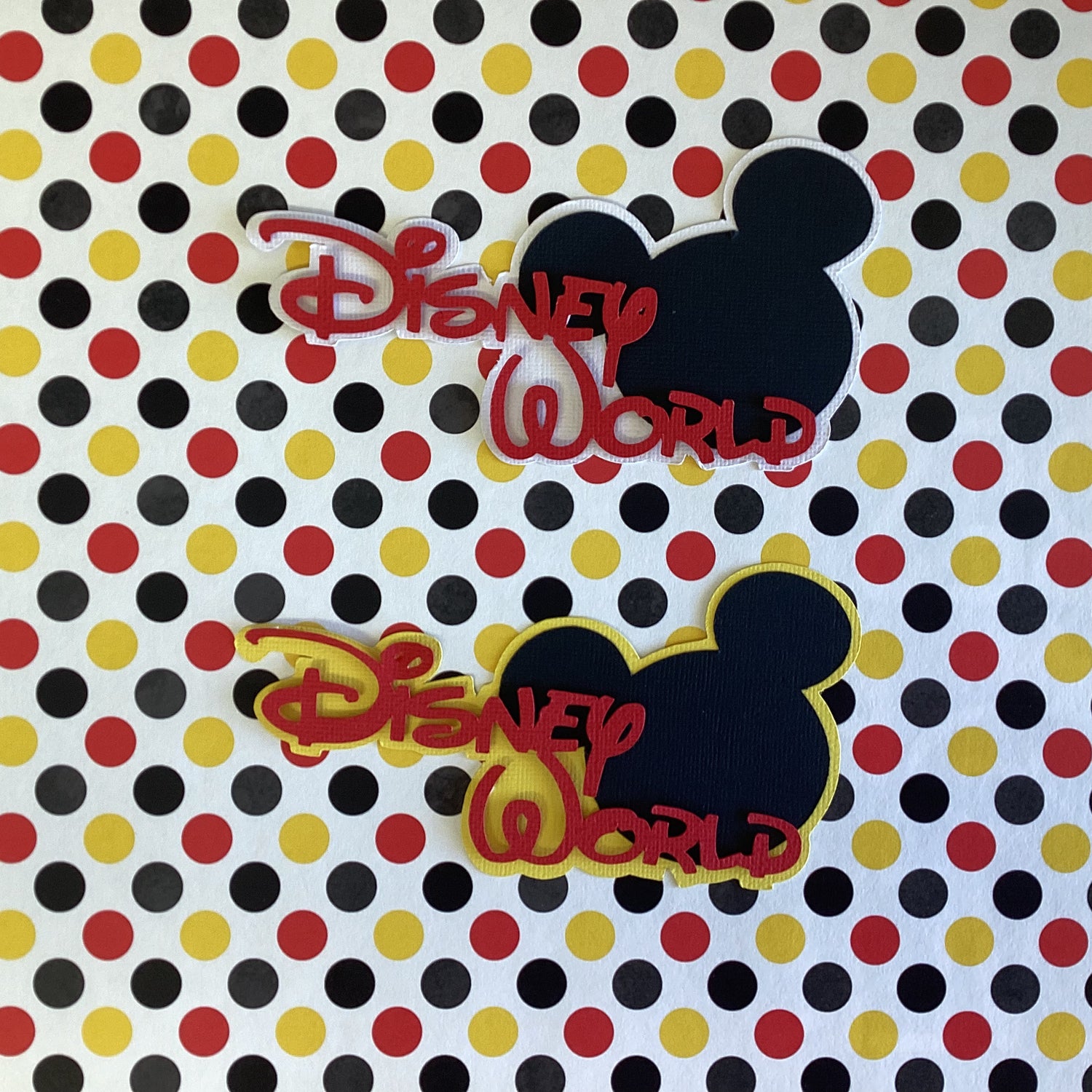 DISNEY WORLD 3D Scrapbook Die Cut Embellishment