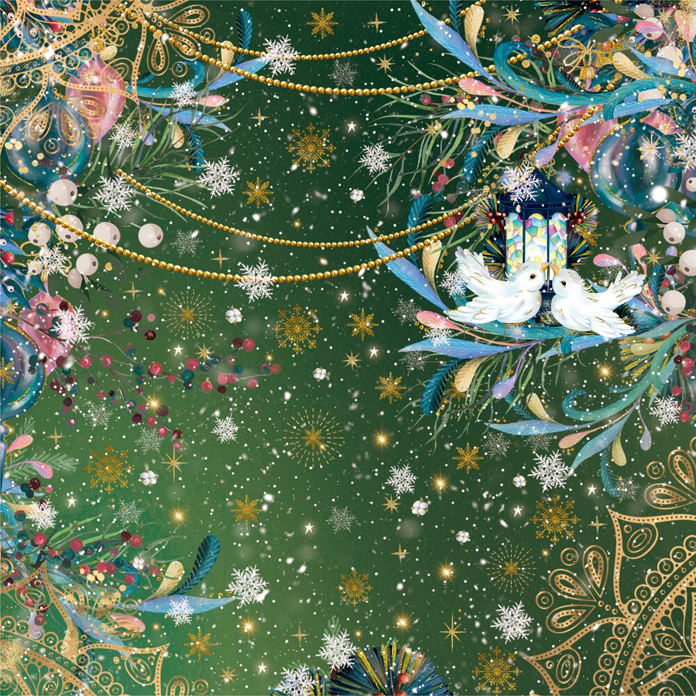 Crafters Companion 12 DAYS OF CHRISTMAS 12X12" Multi-Sheet Paper Pad 36pc