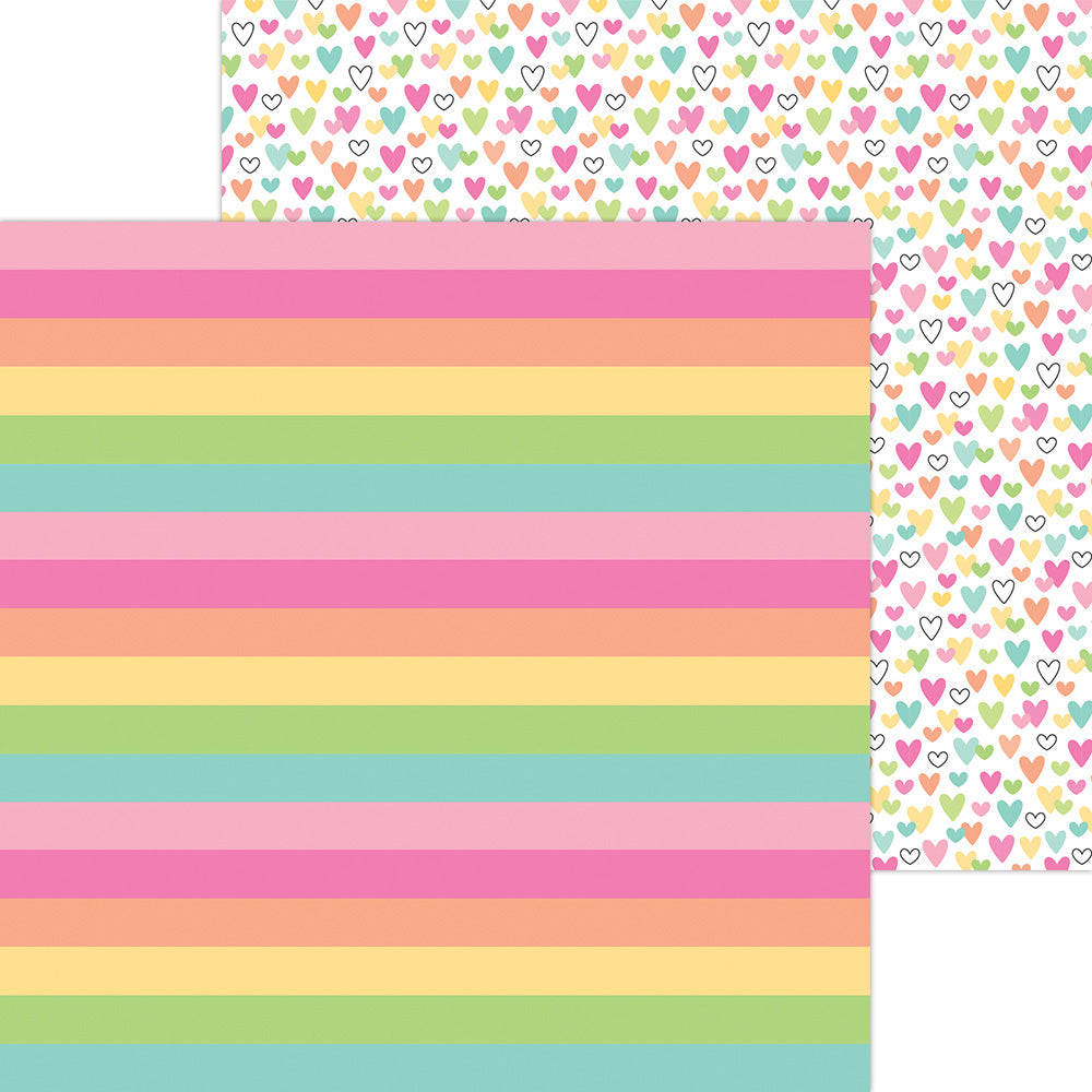 Doodlebug HELLO AGAIN 12X12 Paper Pack 13pc