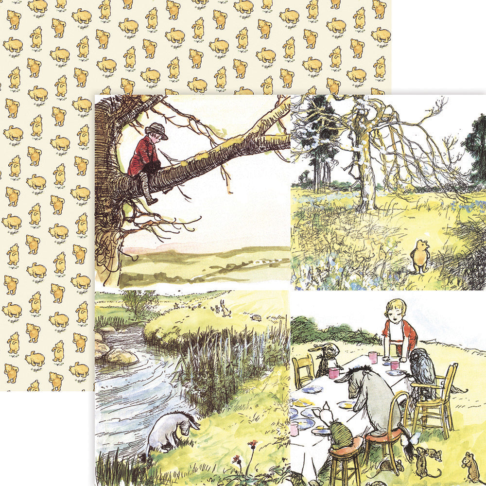Reminisce WINNIE THE POOH 12"X12" Scrapbook Kit 12pc