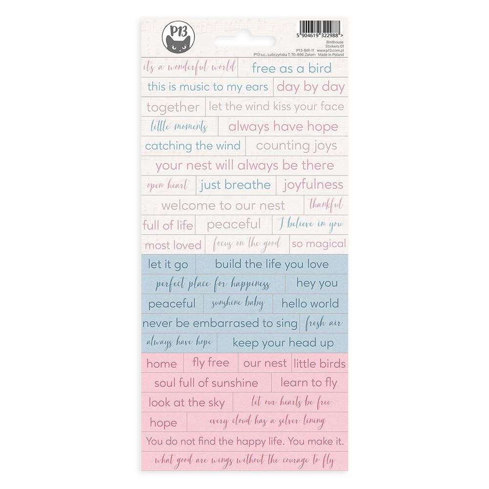 P13 BIRDHOUSE Stickers