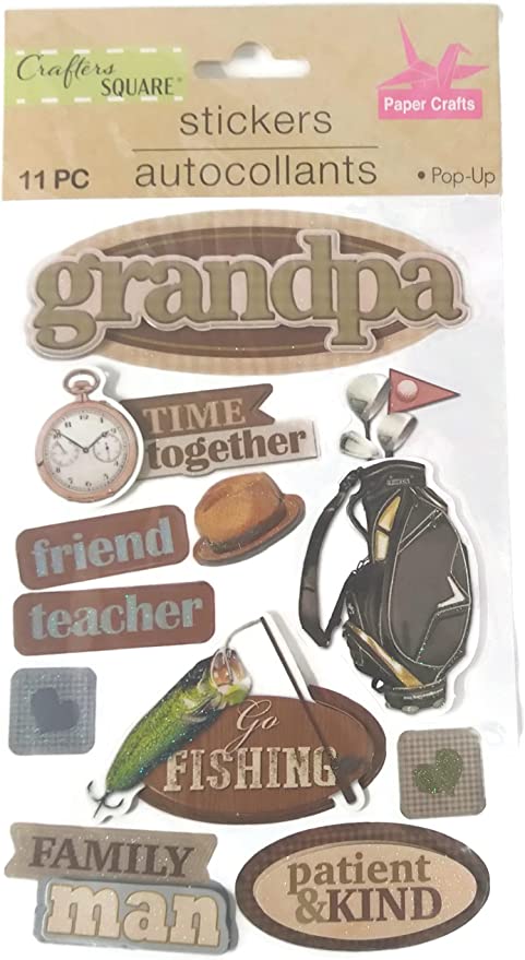 Crafter’s Square GRANDPA Pop-Up Stickers