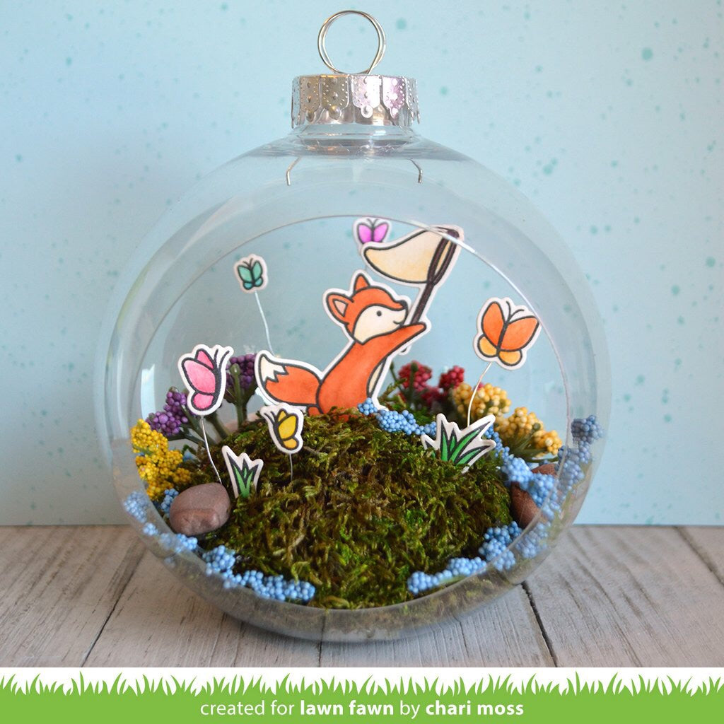 Lawn Fawn BUTTERFLY KISSES Clear Stamps 4"X6" Scrapbooksrus