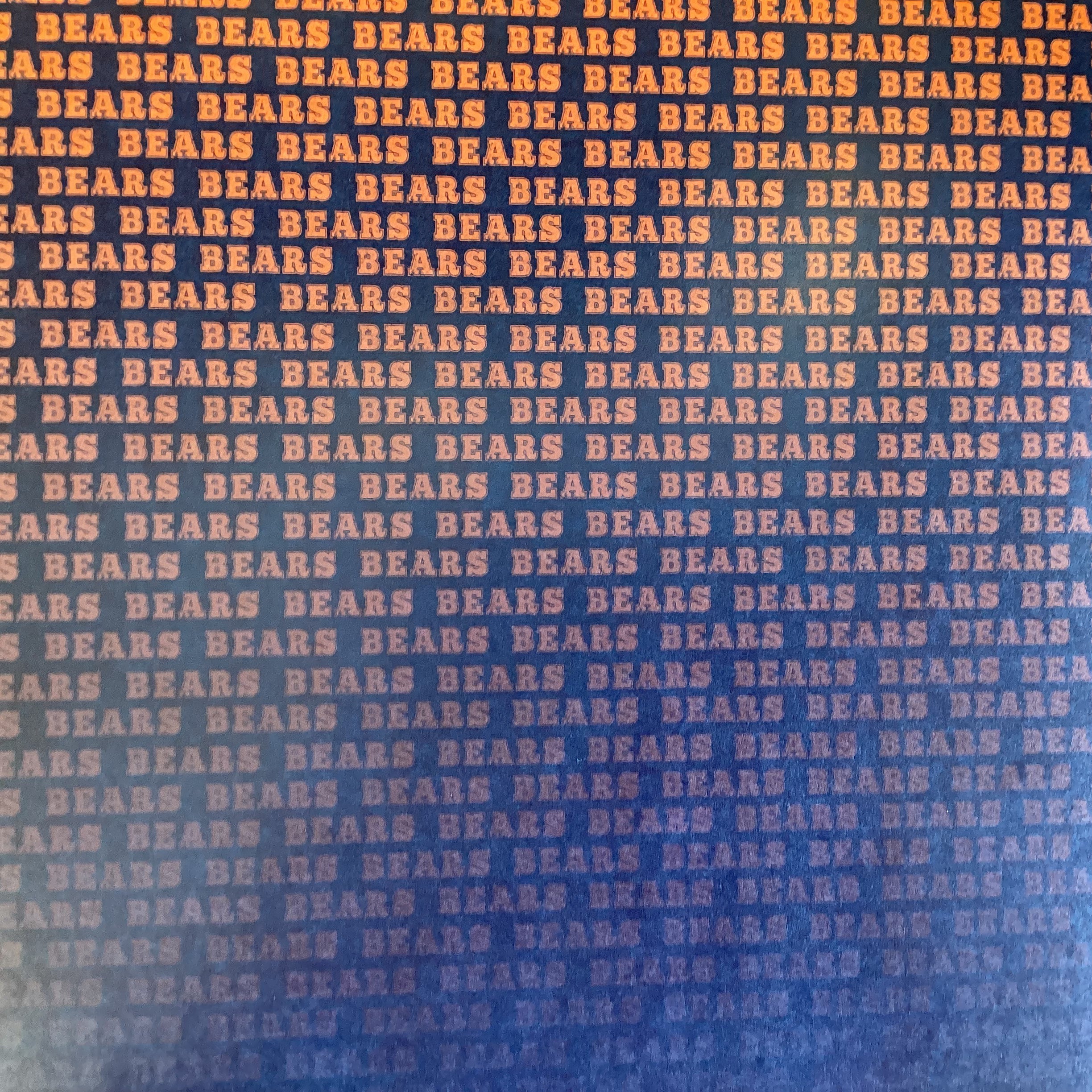 BEARS FAN FOOTBALL KIT 12"X12" Scrapbook Paper 8 Sheets