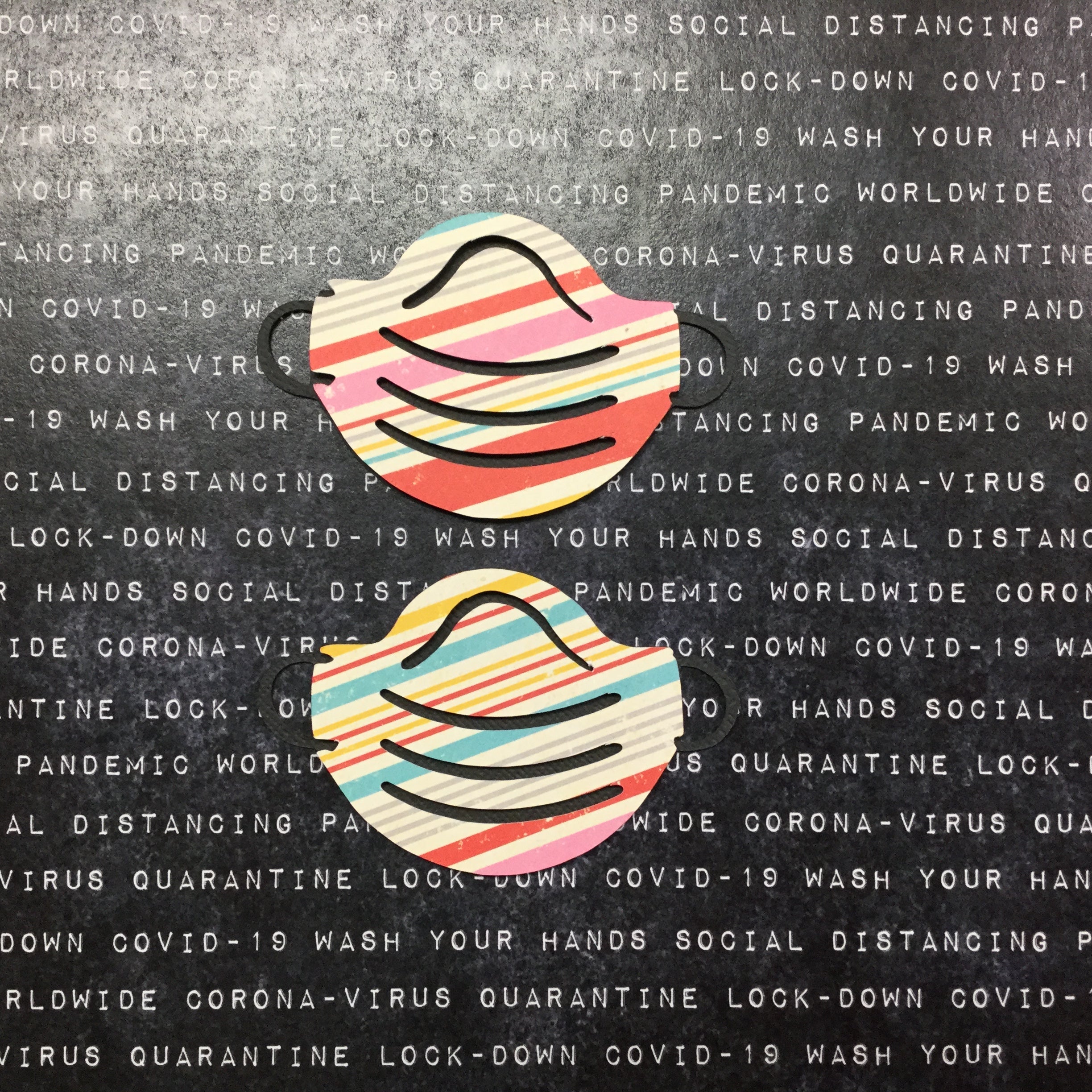 Corona FACE MASK Covid-19 Quarantine Scrapbook DieCuts 3.5” Scrapbooksrus