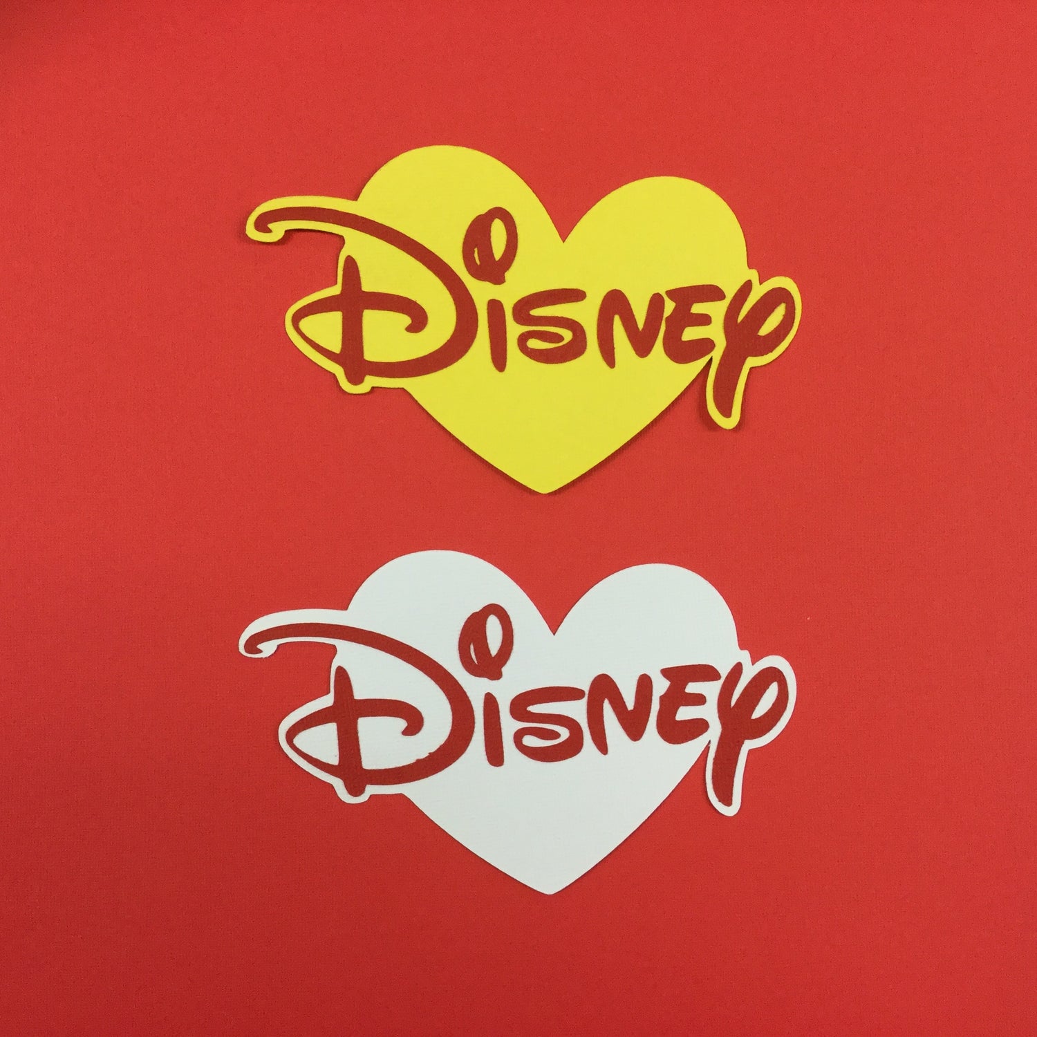Disney Heart Handmade Die Cut Scrapbooksrus