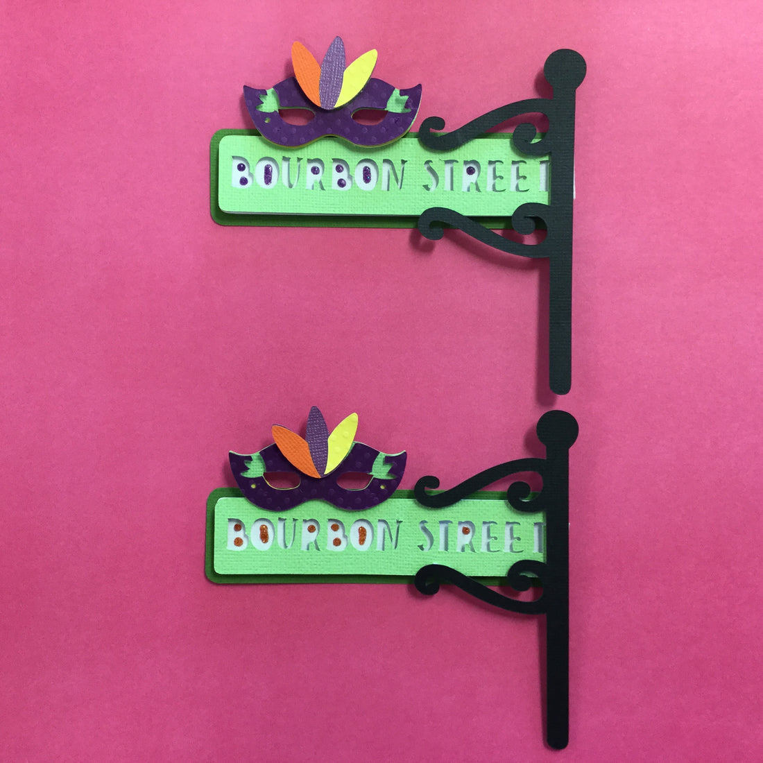 BOURBON STREET SIGN Travel Scrapbook Die Cuts Scrapbooksrus