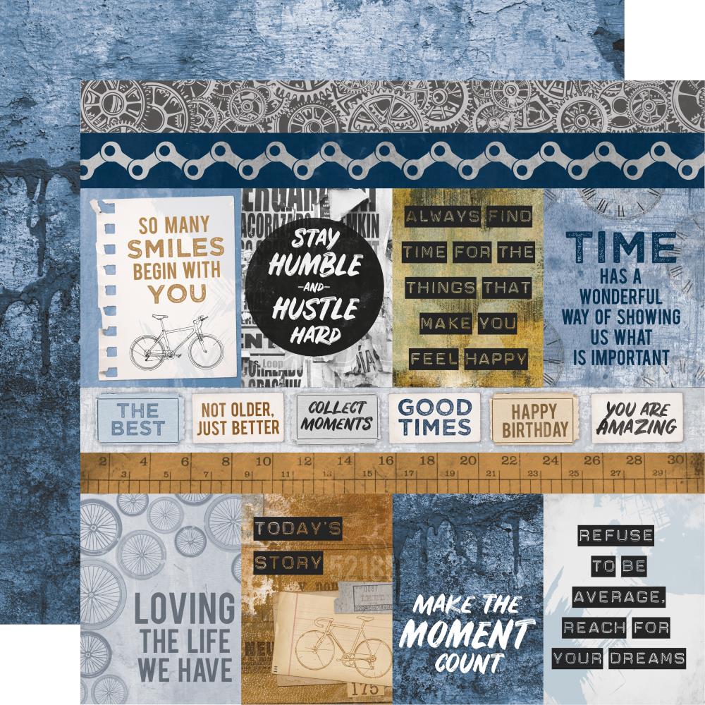 Kaisercraft Workshop Collection HANDSOME 12"X12" Scrapbook Paper Scrapbooksrus