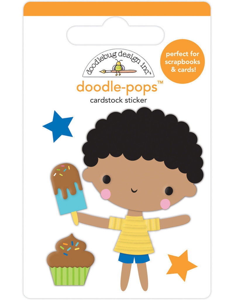 Doodlebug Party Time TREAT YOURSELF Doodle-Pops 3D Stickers Scrapbooksrus