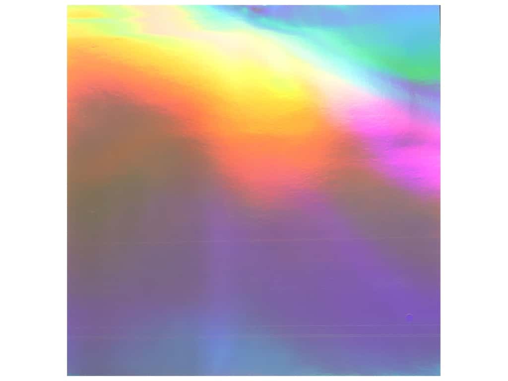 Bazzill FOIL Cardstock 12"X12" AC RAINBOW 1 Sheet Scrapbooksrus