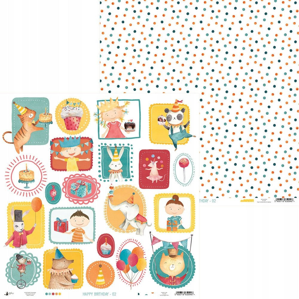 P13 HAPPY BIRTHDAY 12"X12" Designer Paper Pack 14pc. Scrapbooksrus