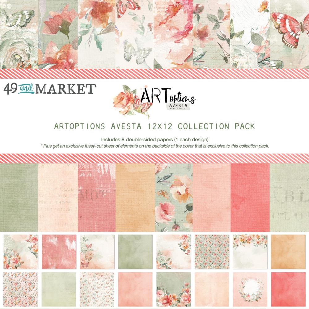 49 and Market ARTOPTIONS AVESTA Scrapbook Collection Kit 12"X12" Scrapbooksrus