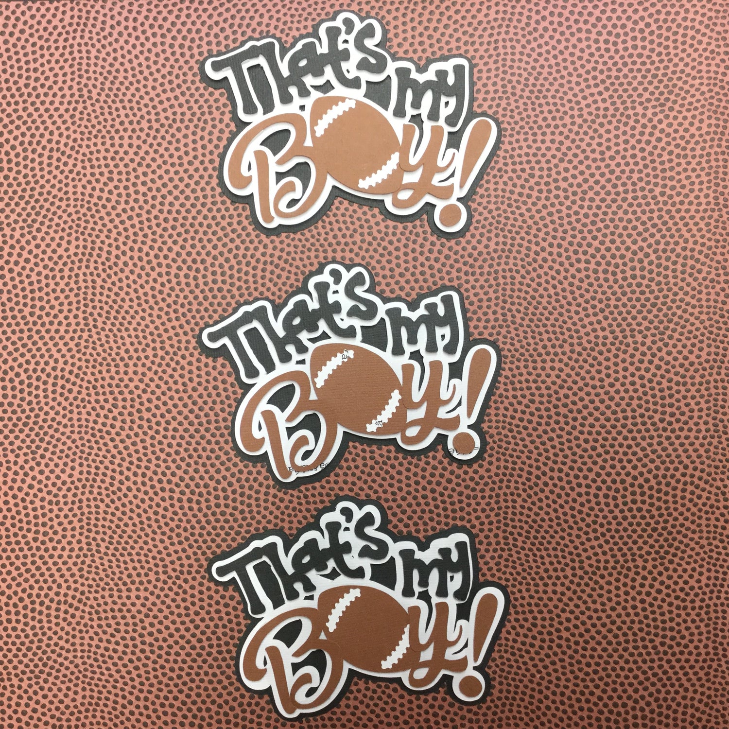 THAT’S MY BOY Custom Sports Die Cuts Scrapbooksrus