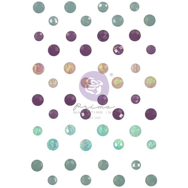 Prima Watercolor Floral SAY IT IN CRYSTALS Rhinestone Embellishments 48pc Scrapbooksrus