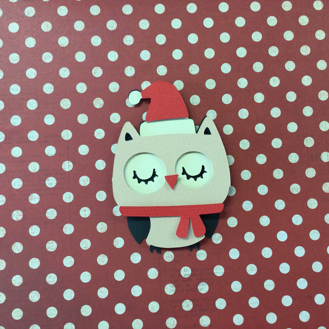 CHRISTMAS OWL Custom Scrapbook Die Cuts Scrapbooksrus