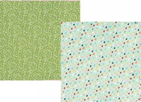 Simple Stories Springtime PUDDLE JUMPER 12x12 Scrapbook Paper Scrapbooksrus