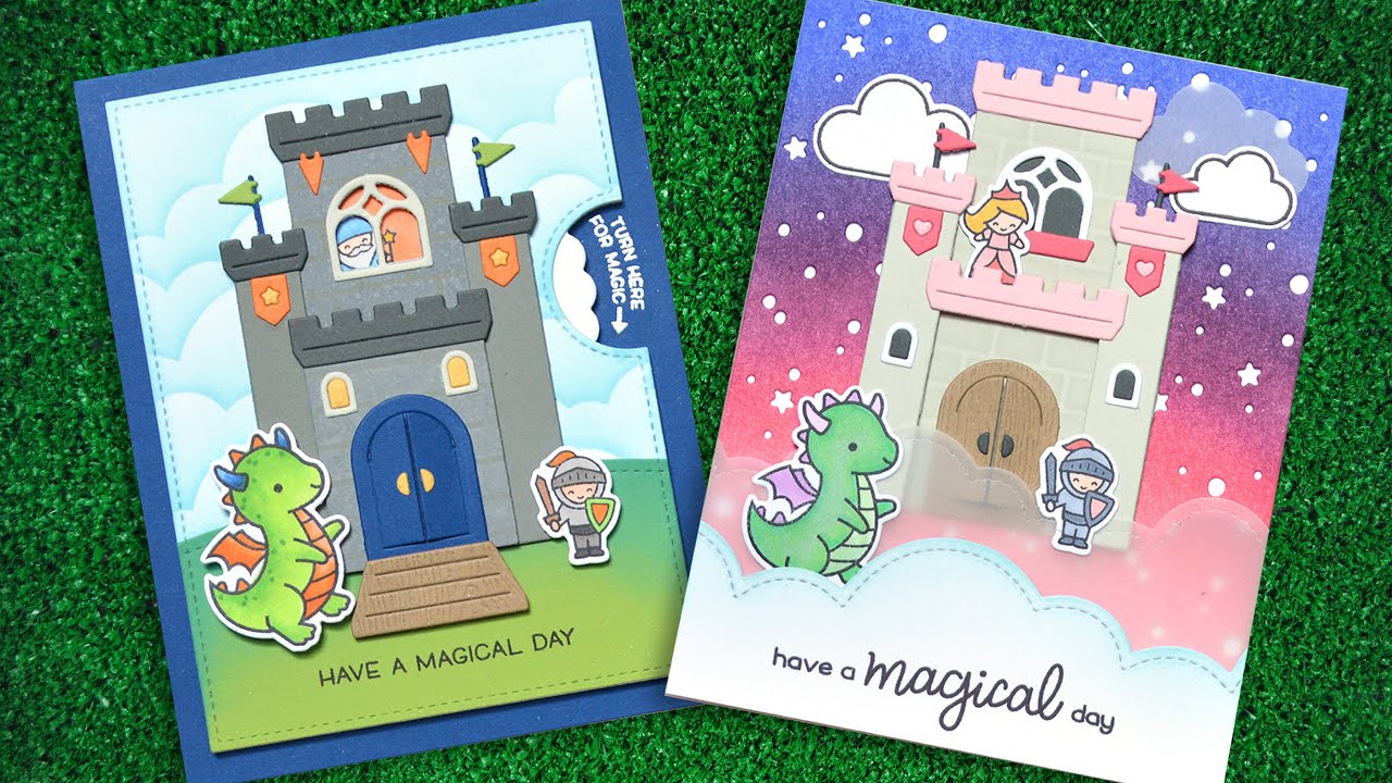 Lawn Fawn LITTLE DRAGON Clear Stamps 3"X2" 10pc Scrapbooksrus