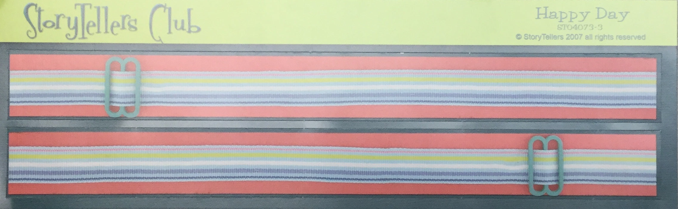 StoryTellers HAPPY DAY 3-3 DIECUTS 2"X13" Scrapbooksrus