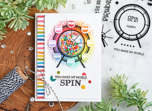 Jillibean Soup SPIN WHEEL Clear Stamps & Dies 16 pc. Scrapbooksrus